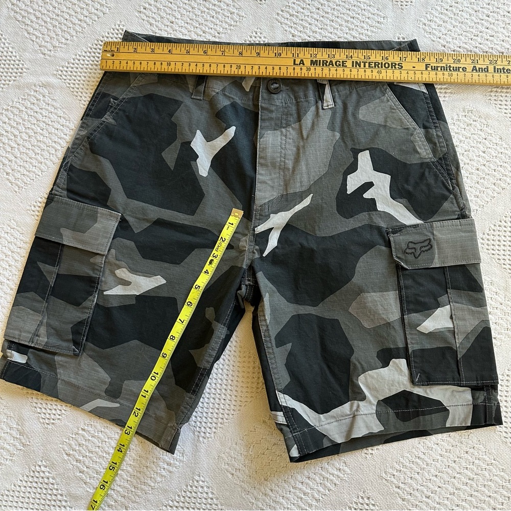 Fox Racing Slambozo Black/Grey Camo Men’s Cargo Shorts 34-Utility Gorpcore - Picture 7 of 9
